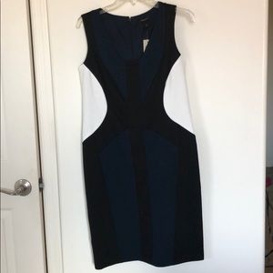 Ann Taylor color blocked sheath dress